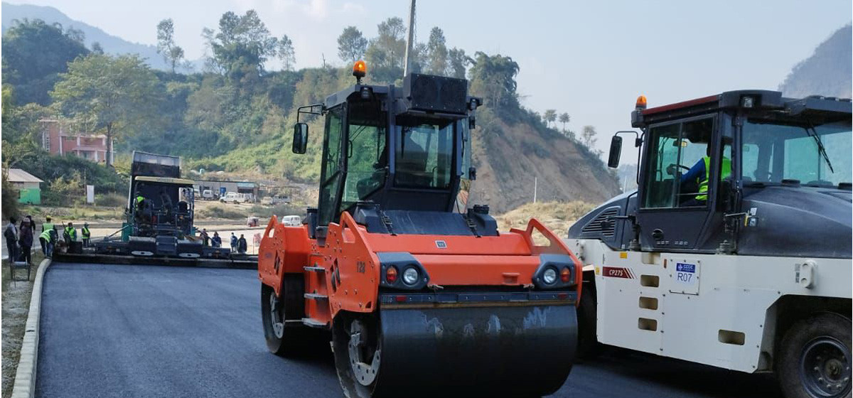 53- kilometer stretch of Mugling-Pokhara road blacktopped