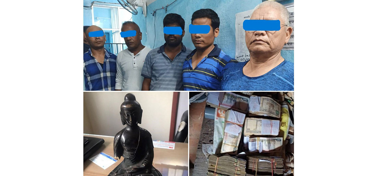 Five arrested for defrauding Rs 3 million by selling fake gold Buddha statue