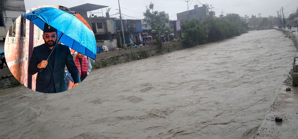 Torrential downpour increases water level in Kathmandu’s rivers