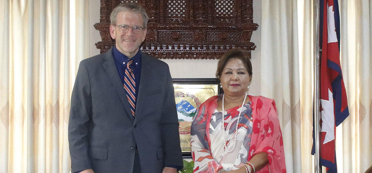 US envoy pays courtesy call on Foreign Minister Rana