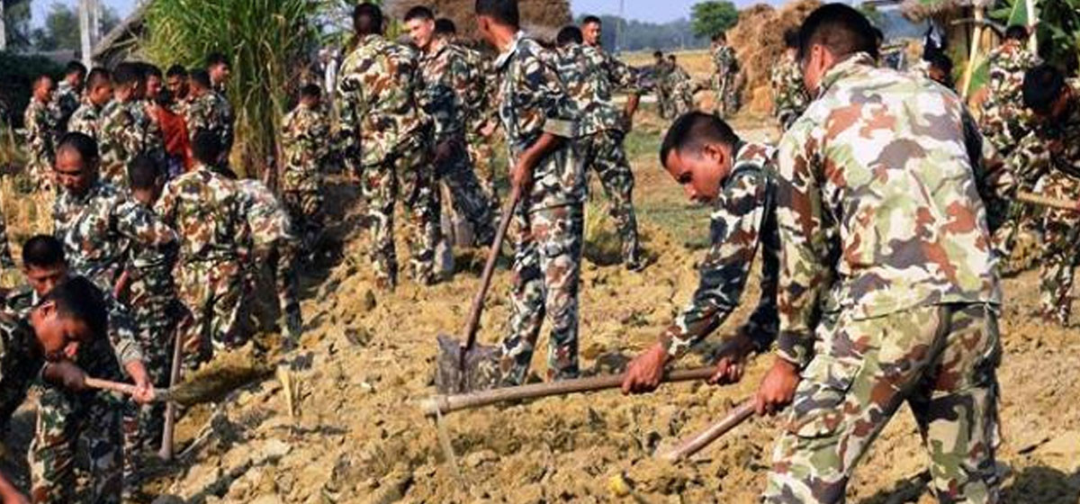 Nepali Army opens 1,411 kms roads so far