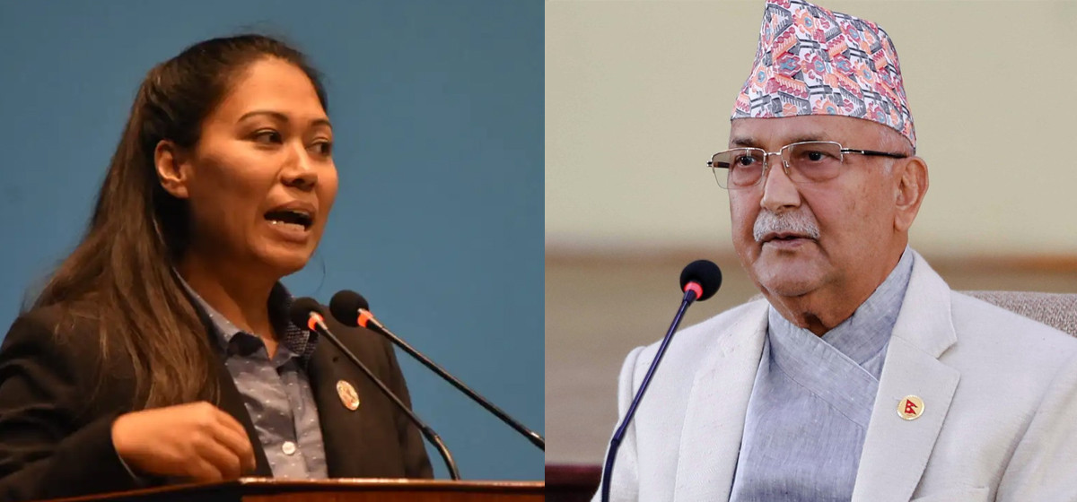 Ex-minister Sumana Shrestha bombards PM Oli with questions