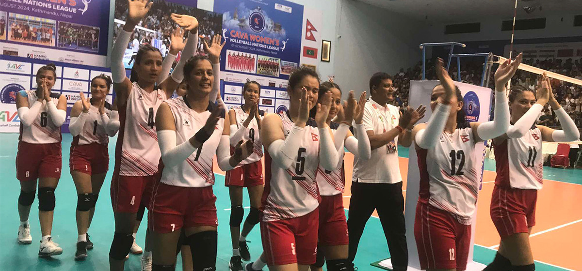 Nepal achieves historic victory over India in CAVA Women's Volleyball