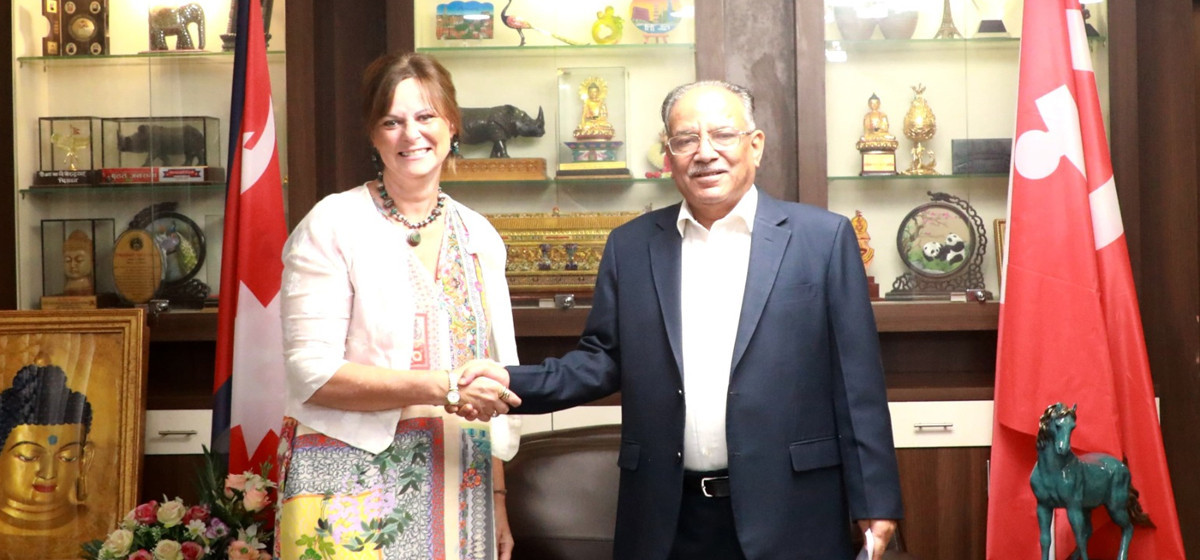 Australian ambassador pays farewell call on Dahal