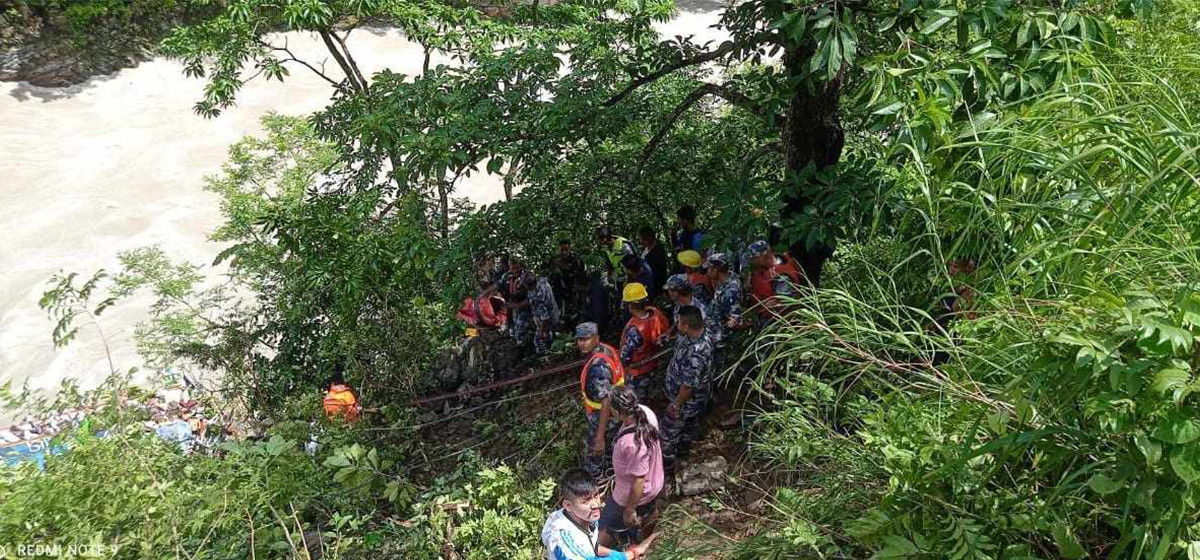 Marsyangdi bus accident: team of 104 people confirmed to have arrived ...