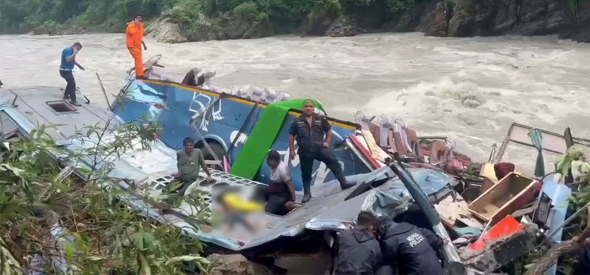 Marsyangdi bus accident: 41 rescued from accident site