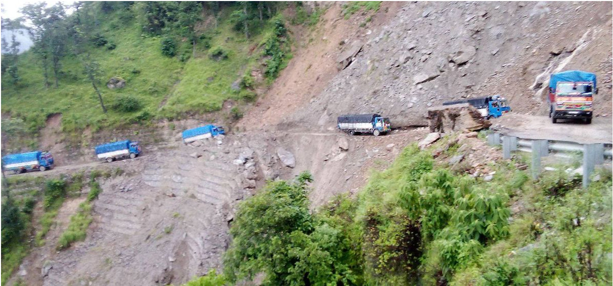 Traffic on Karnali Highway resumes after two days