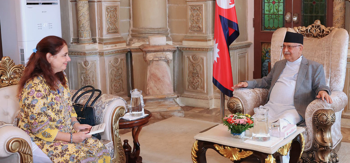 Romanian Ambassador pays farewell call on PM Oli