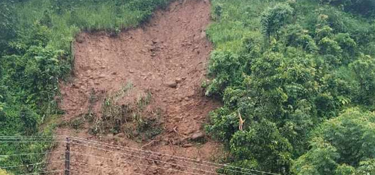 Search on for seven people missing in landslide at Jugal