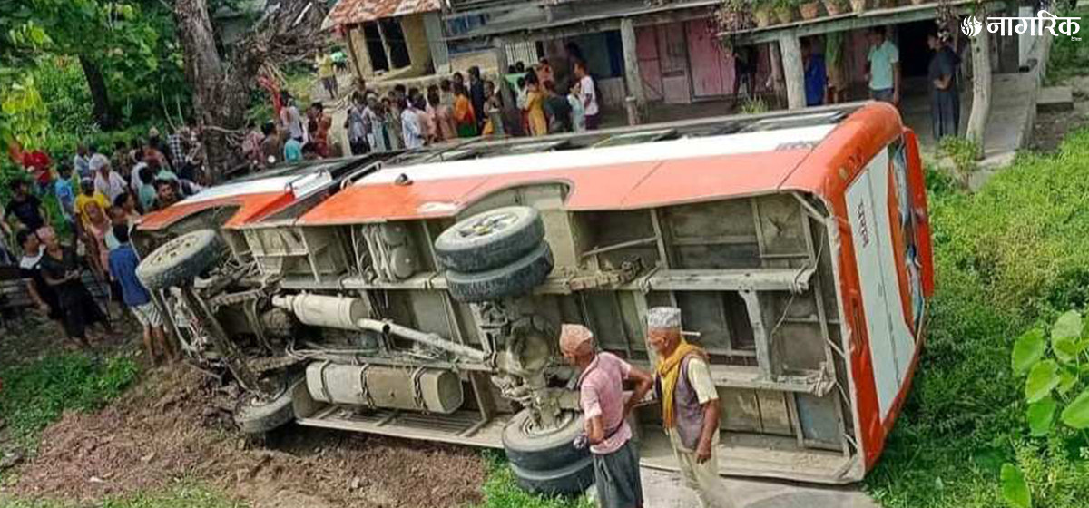 29 injured in Udayapur bus accident