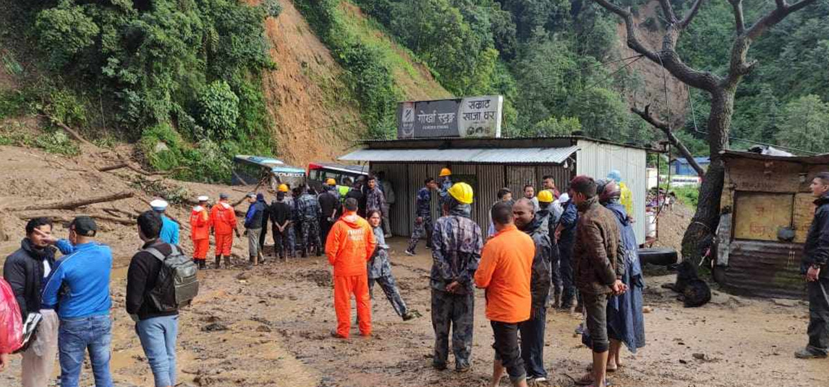 Three more bodies recovered from bus buried in Jhyaple Khola landslide