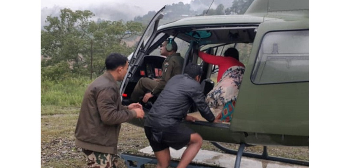 Nepali Army helicopter rescues 118 people