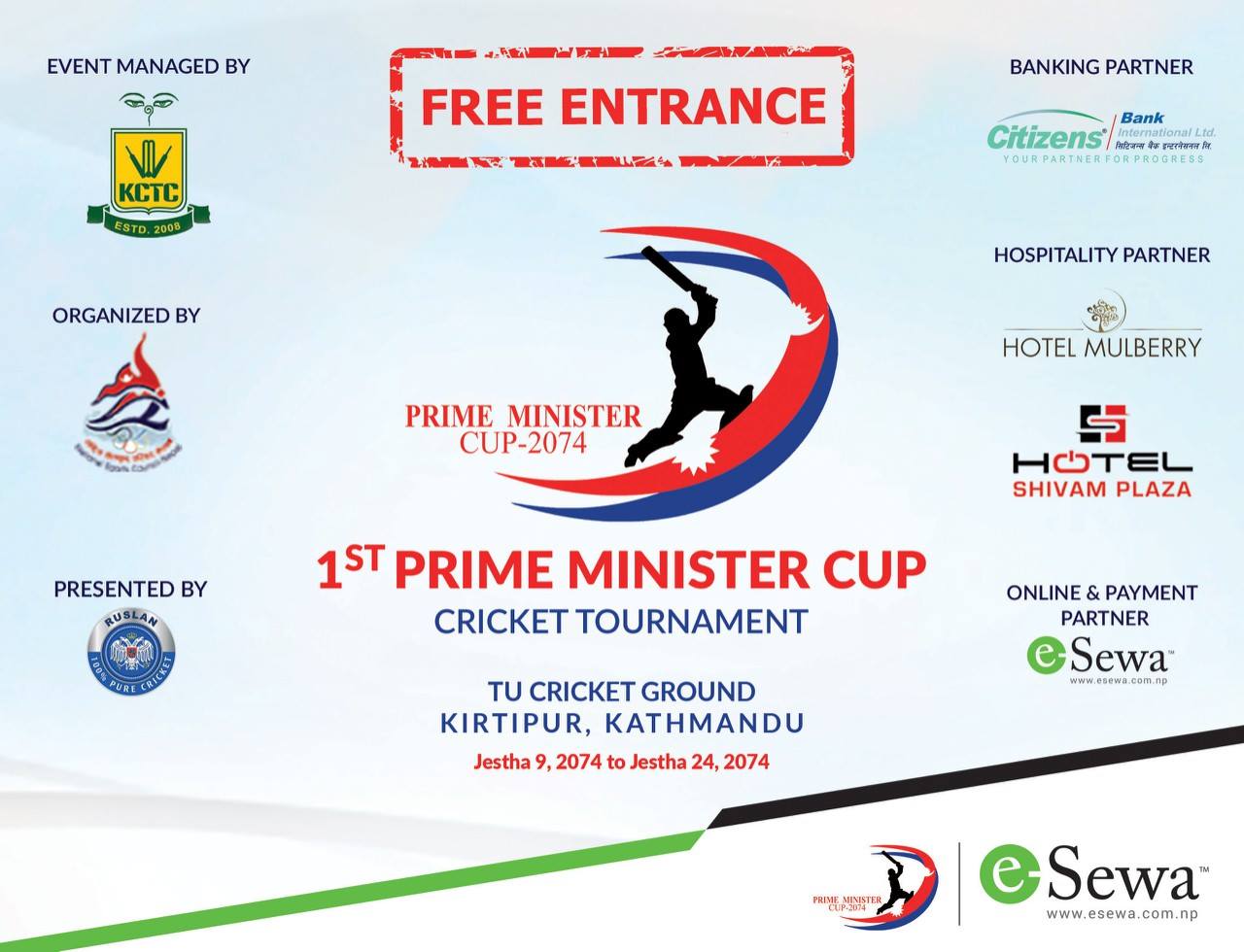 PM Cup T20 National Cricket Championship kicks off