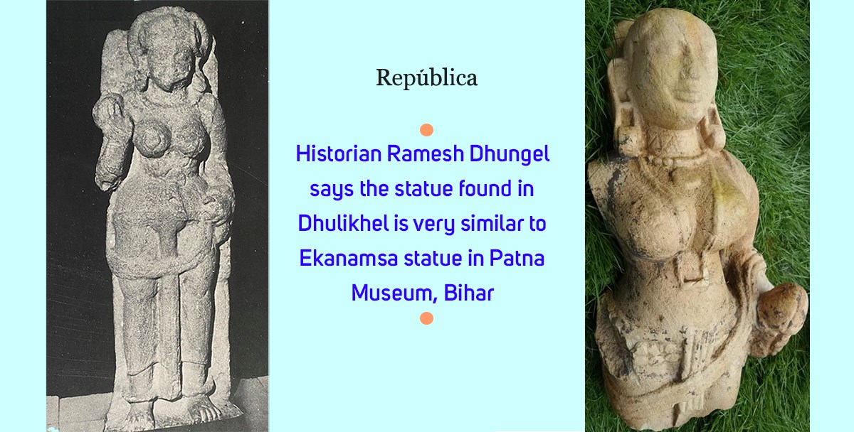 Statue found in Dhulikhel resembles Ekanamsa statue in Patna Museum, Bihar: Historian Dhungel