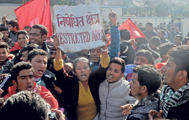Protests flare in Dang, Dhangadhi during PM's visit