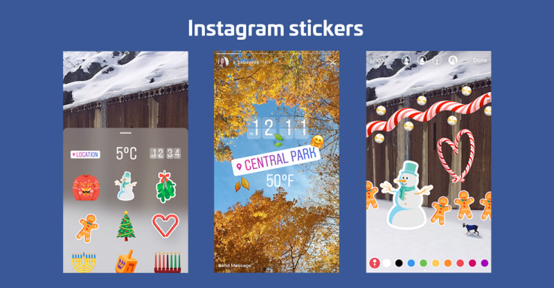Instagram Stories launches stickers for locations and emoji