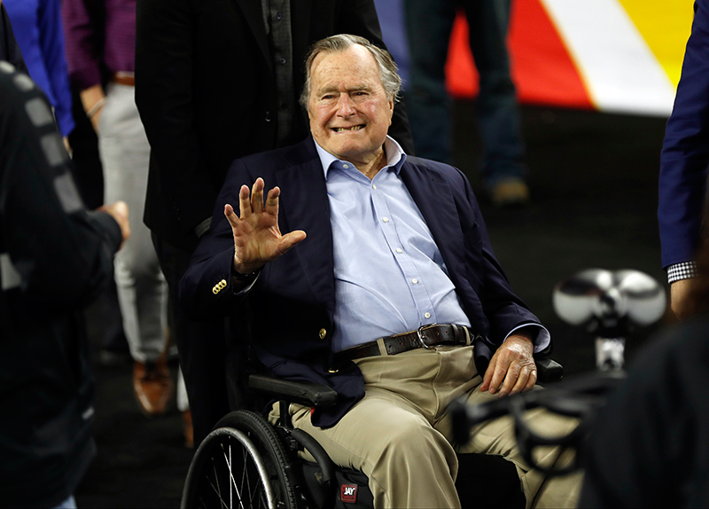 Former US President George H.W. Bush and wife hospitalized
