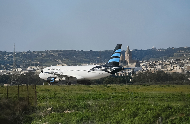Passengers from hijacked Libyan plane leave Malta for home