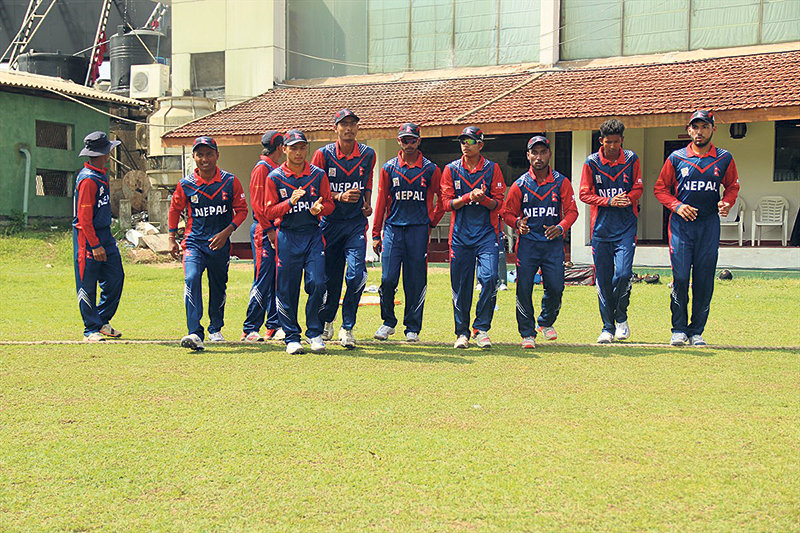 Nepal chasing 154 runs target against Malaysia