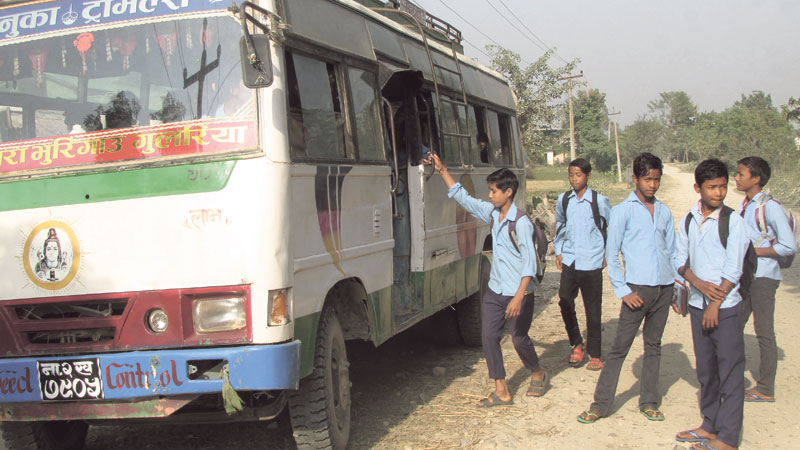 School bus brings respite, but fear looms large