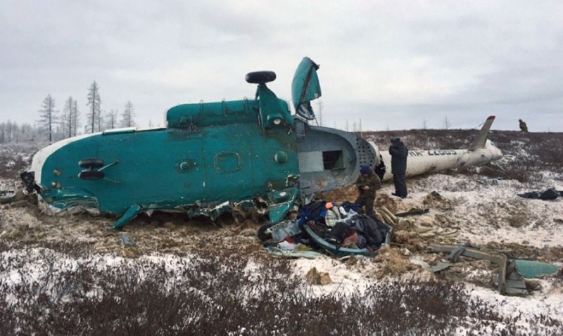 Russian helicopter crashes in Siberia, killing 10