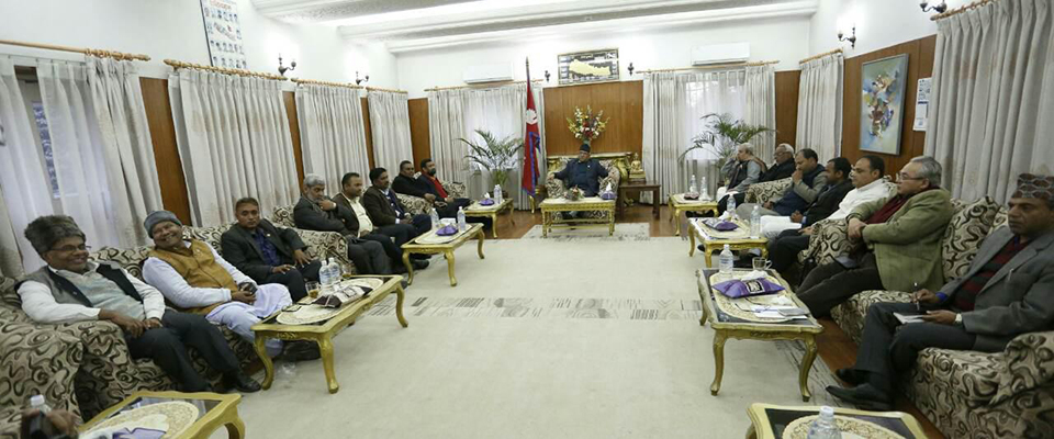 PM Dahal holds meeting with UDMF leaders