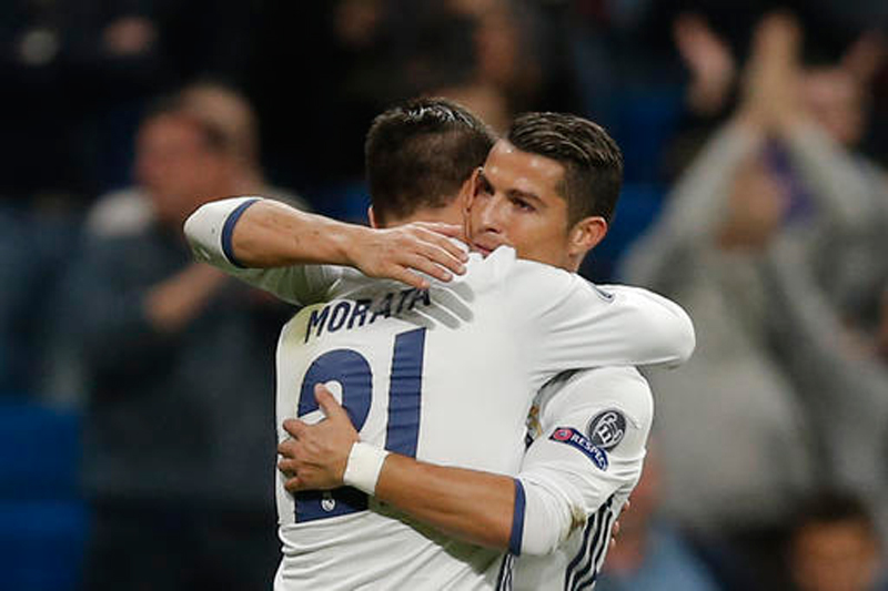 Ronaldo and Morata scores to spoil Sportings's party