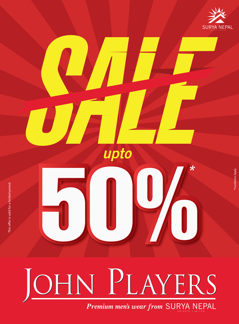 John Players announces up to 50 percent discounts