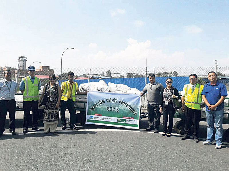Tara Air starts cleaning in Everest region