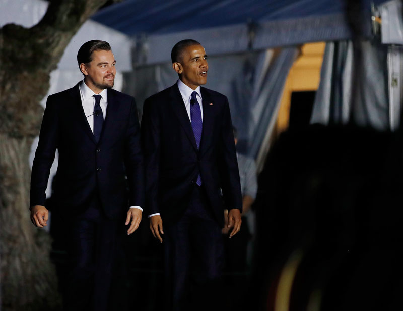Obama, DiCaprio team up against climate change