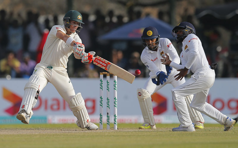 Australia 54-2 at stumps to trail Sri Lanka by 227