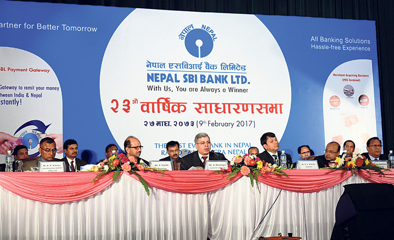 Nepal SBI Bank AGM approves 28 percent bonus share