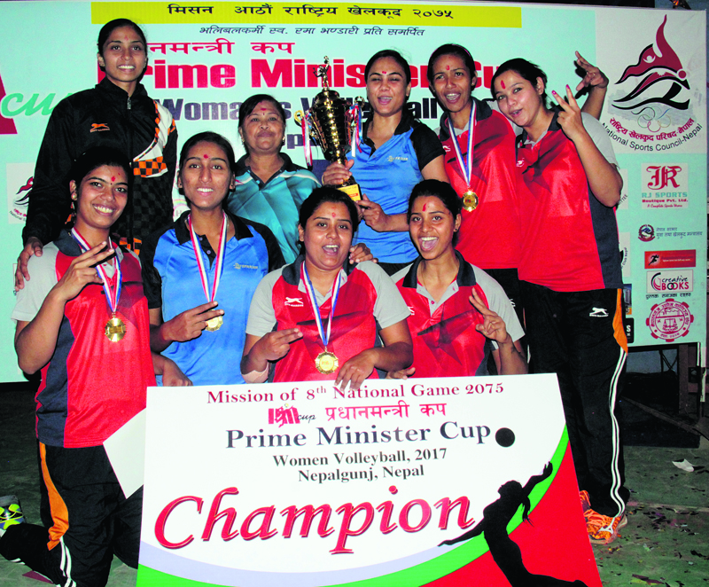 Railway Team defends PM Cup Volleyball title