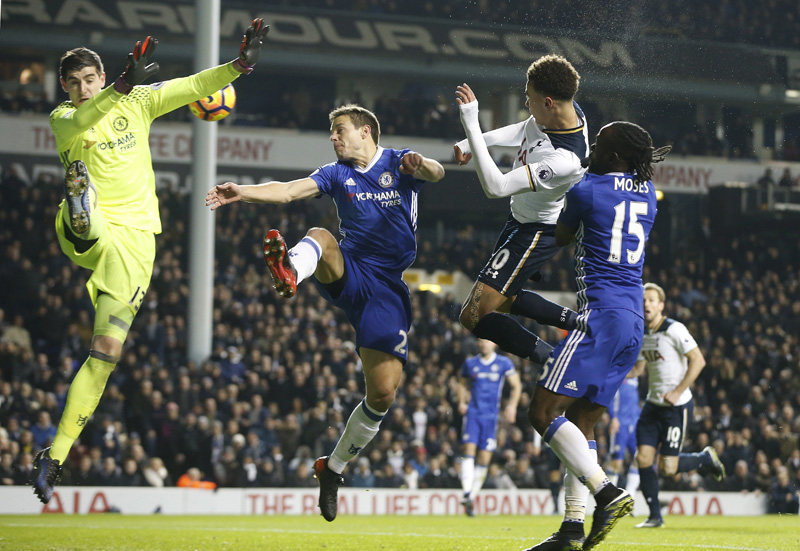 Tottenham beats Chelsea 2-0 to end 13-match EPL winning run
