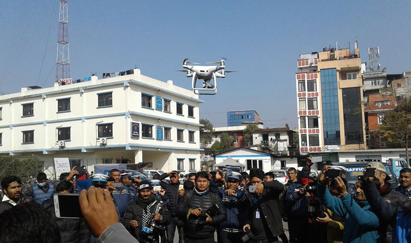 Traffic police to use drone camera to monitor Kathmandu's traffic