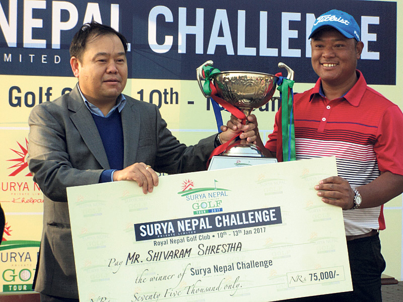 Shivaram wins second title under golf tour