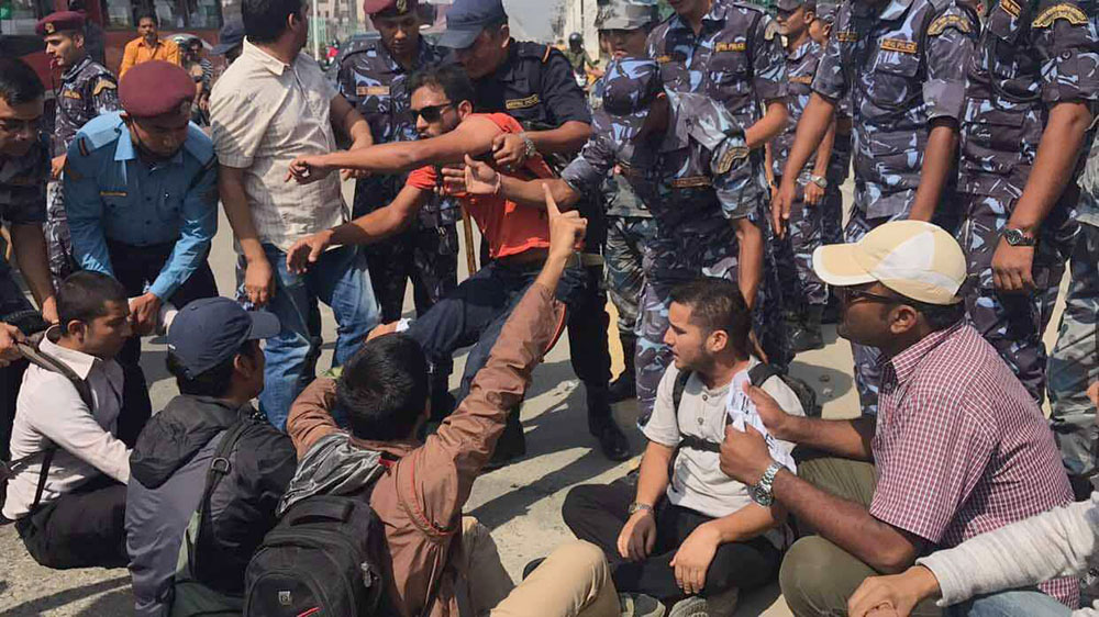 11 arrested while protesting against Medical Education Act (Photo/Video)