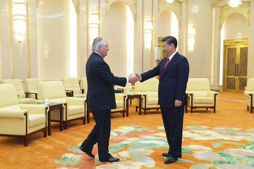 Tillerson lauds China-US contacts in meeting with leader Xi