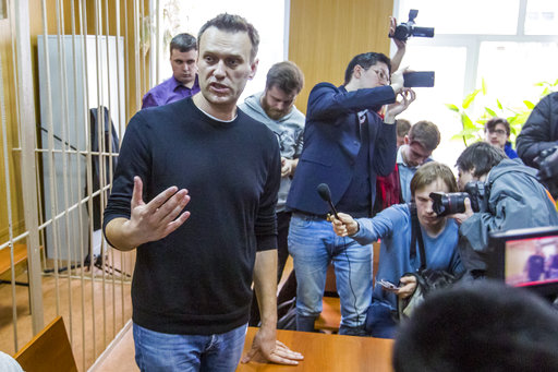 Russian protest leader Alexei Navalny gets 15 days in jail