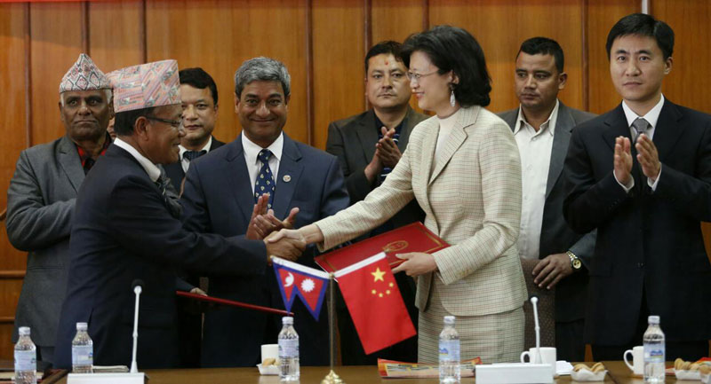 China, Nepal exchange certificate for handover of Araniko Highway Maintenance Project
