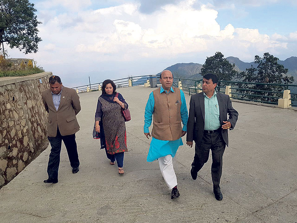 India’s BJP leader Vijaya Jolly visits Chandragiri Hills