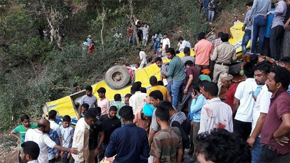 Indian bus tragedy: Dozens of children are dead after school bus plunged into gorge