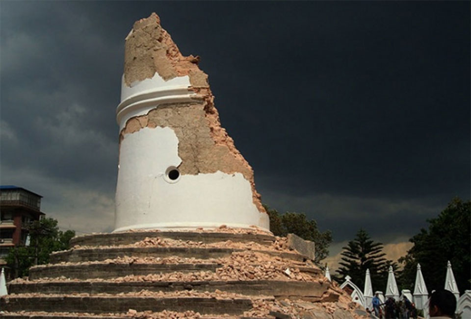 Phone users have paid Rs 1.59 billion to rebuild Dharahara