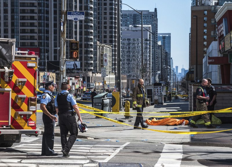 Van kills 10 and injures 15 in Toronto; driver in custody