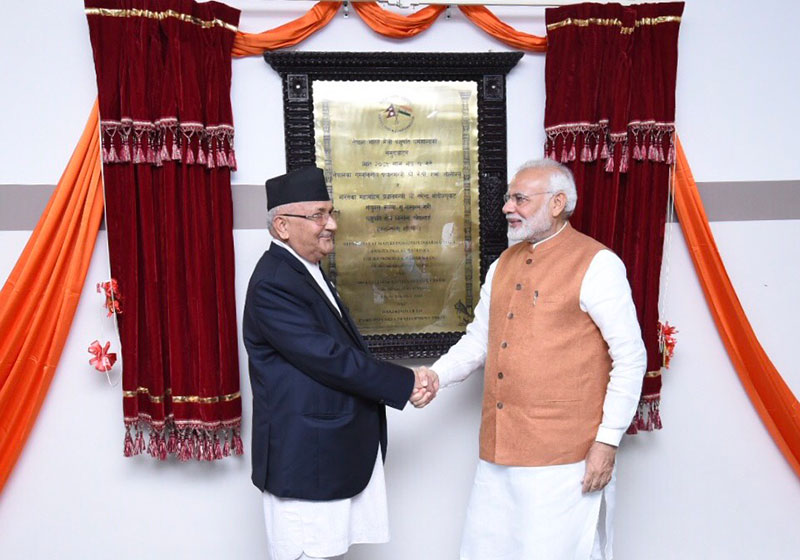 PM Oli, Modi jointly inaugurate 400-bed Dharmashala