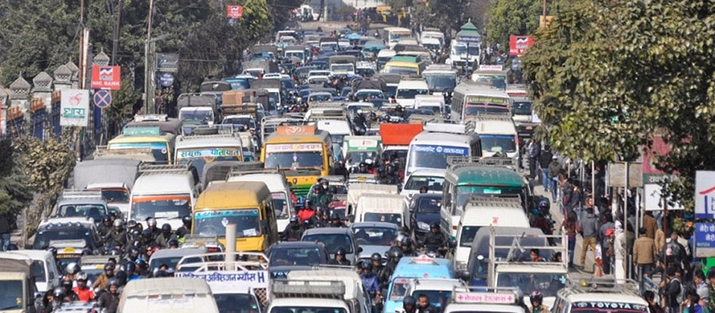 Traffic congestion ahead of Myanmar Prez arrival
