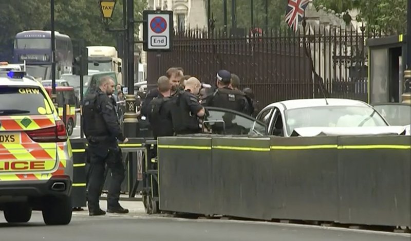 Crash outside parliament in London treated as terrorism