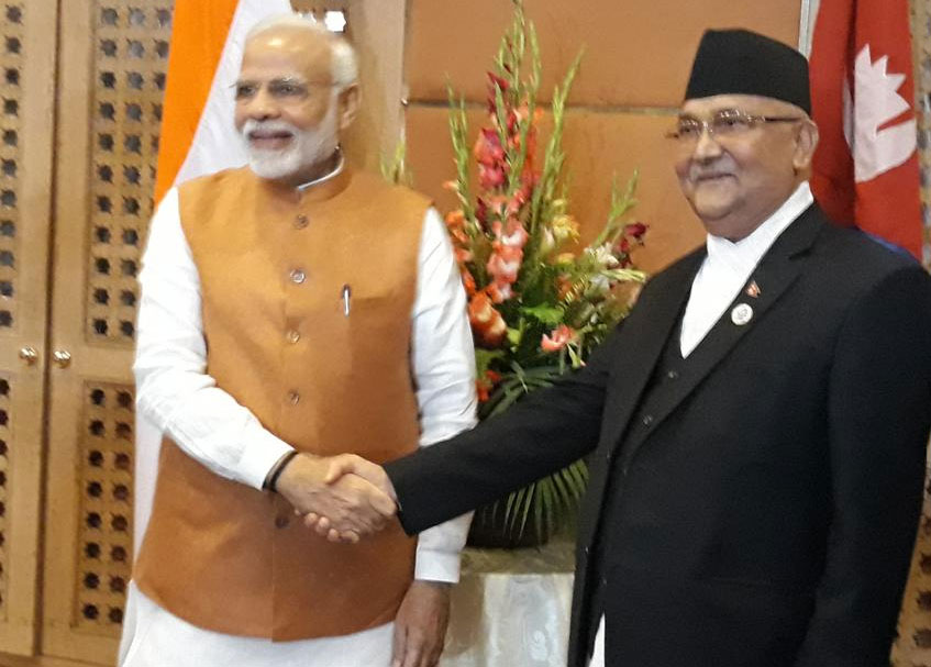 PM Oli, Modi witness MOU signing on Raxaul-Kathmandu railway line