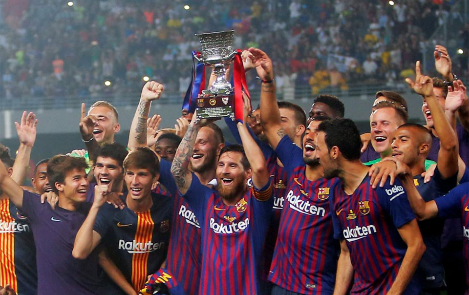 Barca lift Spanish Super Cup after late penalty save