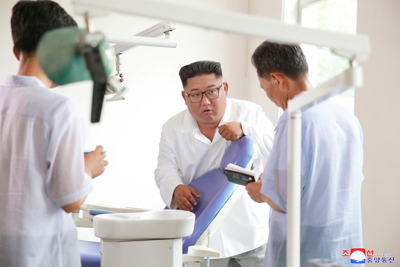 North Korea's Kim criticizes his country's health sector